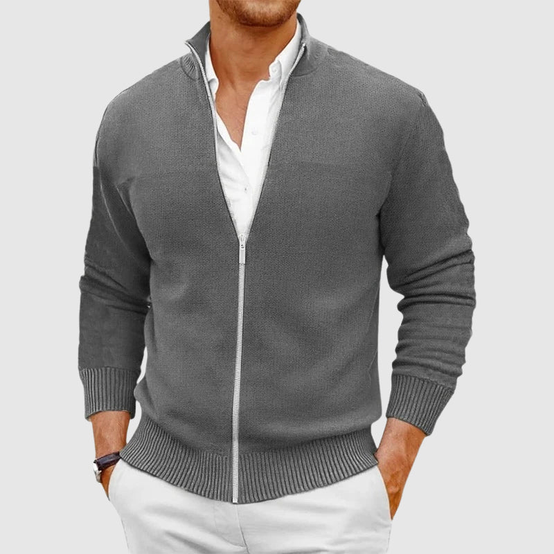 BRIAN™ | Zip-Up Cardigan