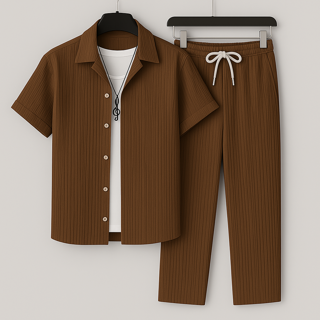 BRAIN™ | Ribbed Linen Co-Ord