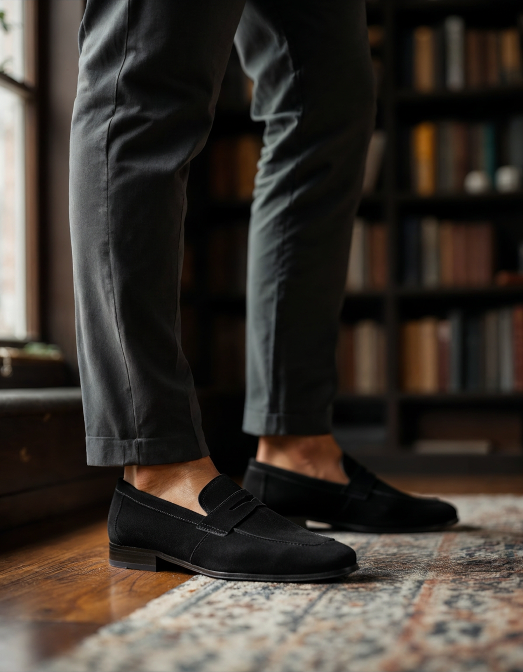 BRAIN™ | Suede penny loafers