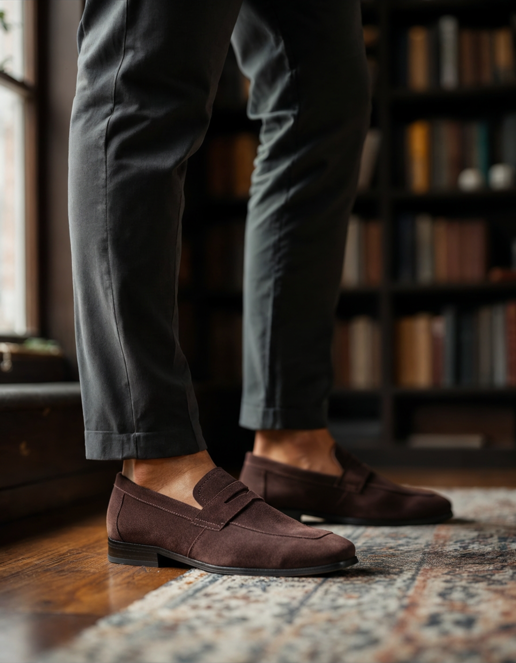 BRAIN™ | Suede penny loafers