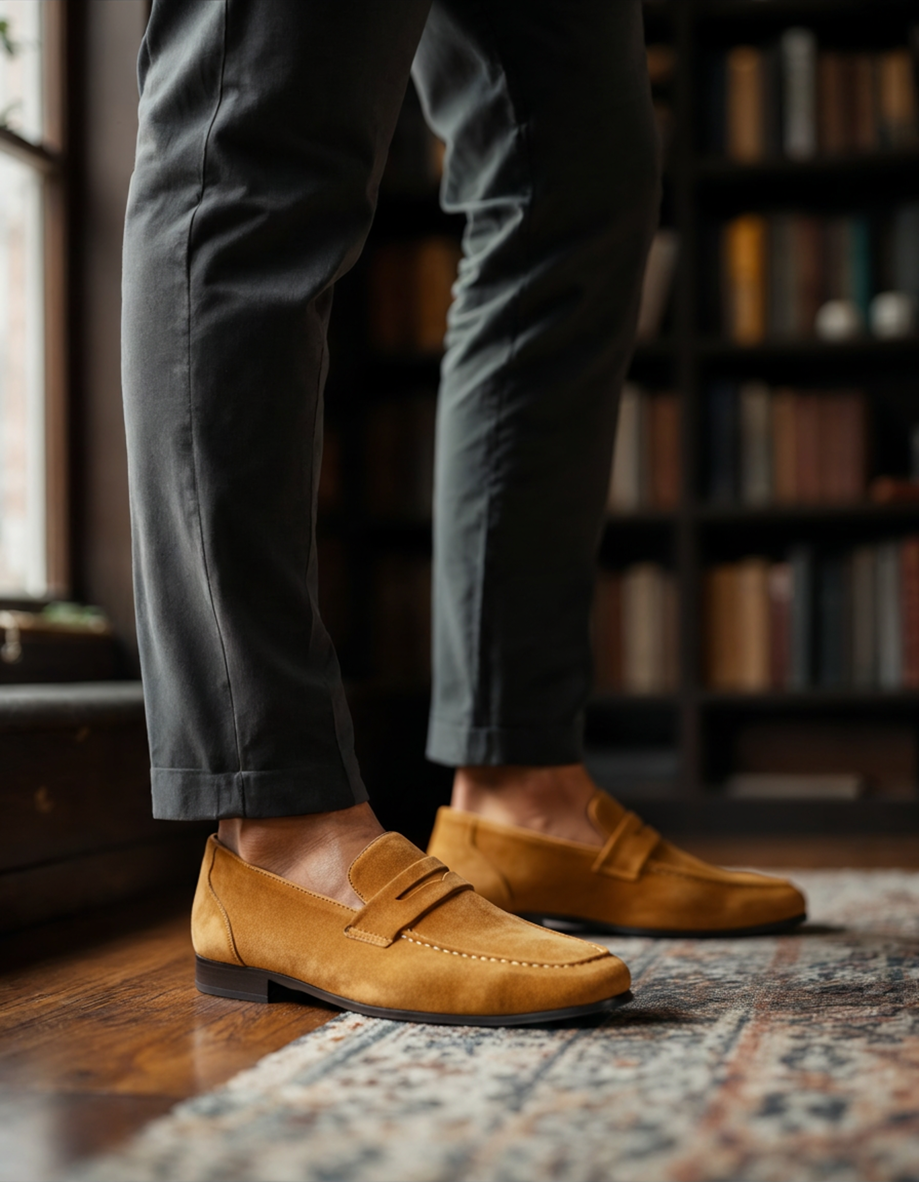 BRAIN™ | Suede penny loafers