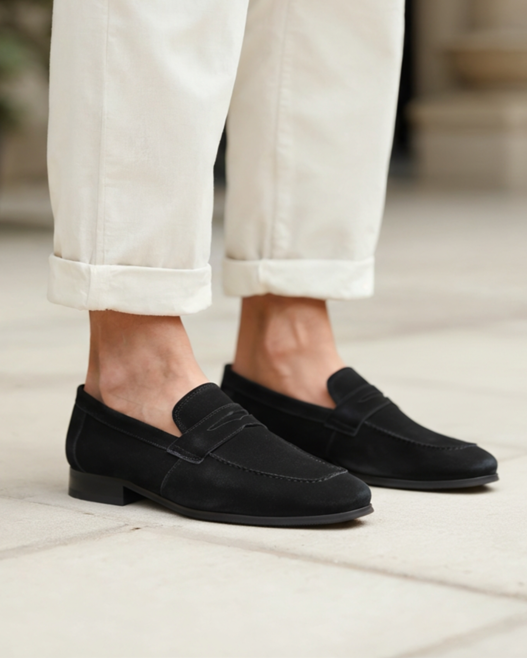 BRAIN™ | Suede penny loafers