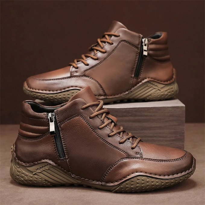 BRAIN™ | MENS LEATHER ANKLE BOOTS
