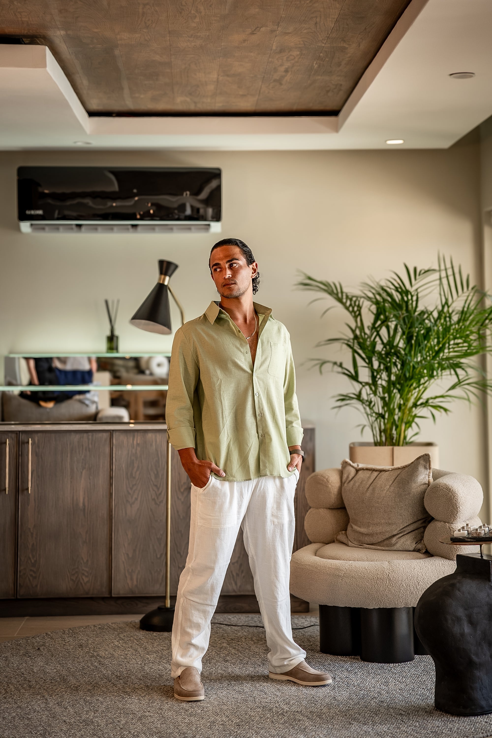 BRAIN™ | Long-sleeve linen set