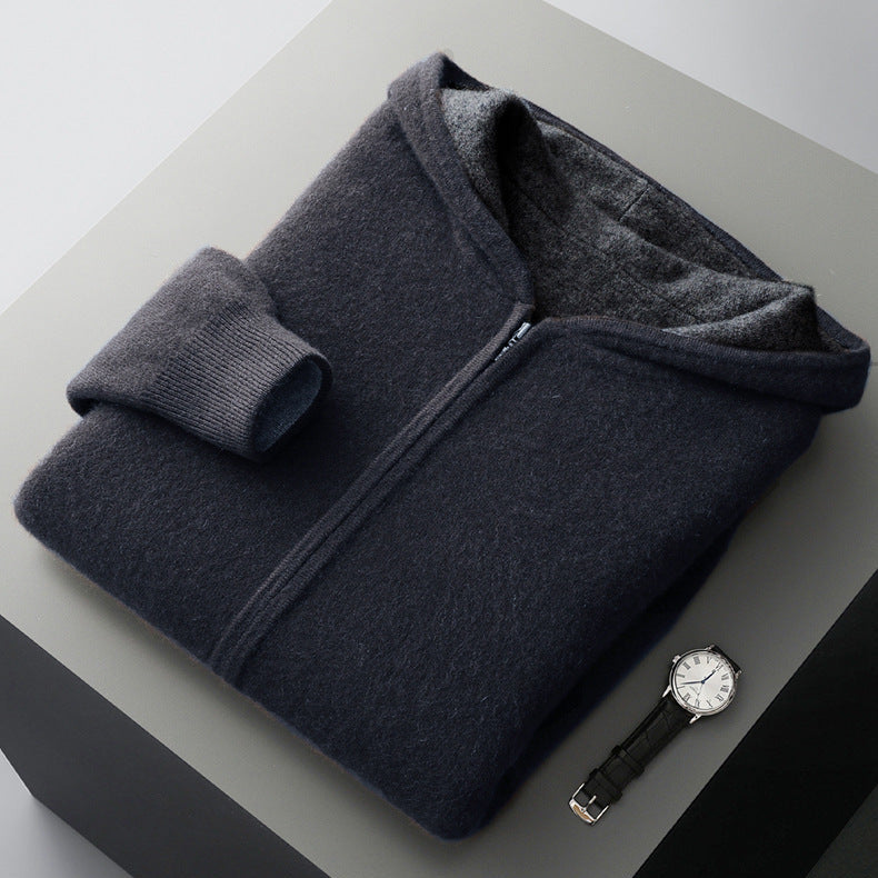 BRIAN™ | Napoli Reversible Cashmere Hoodie