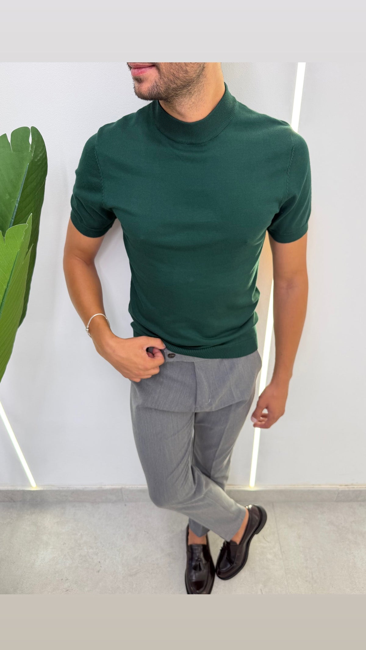 BRIAN™ | Fine-Knit Mock-Neck Undershirt