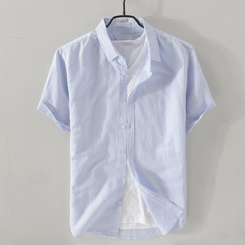 BRIAN™ | Men's Linen-Cotton Short-Sleeve Shirt