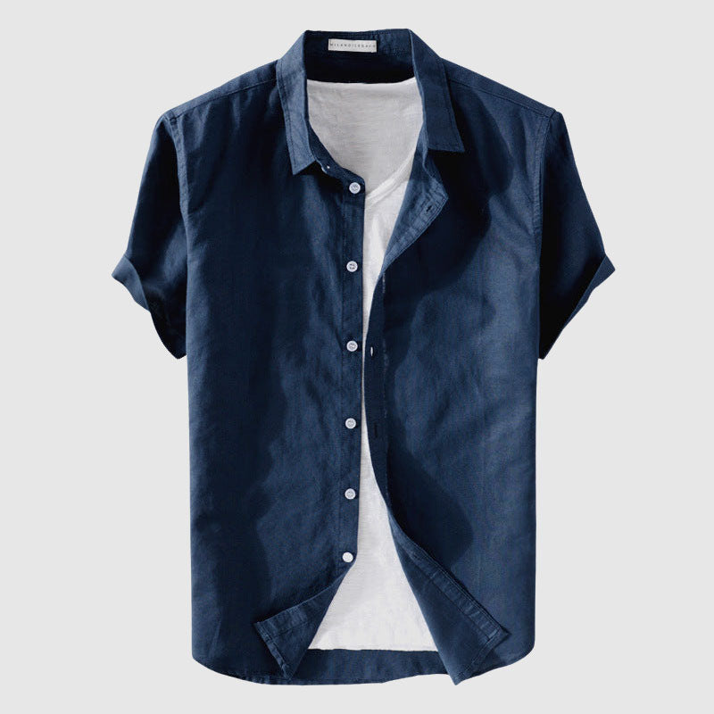 BRIAN™ | Men's Linen-Cotton Short-Sleeve Shirt