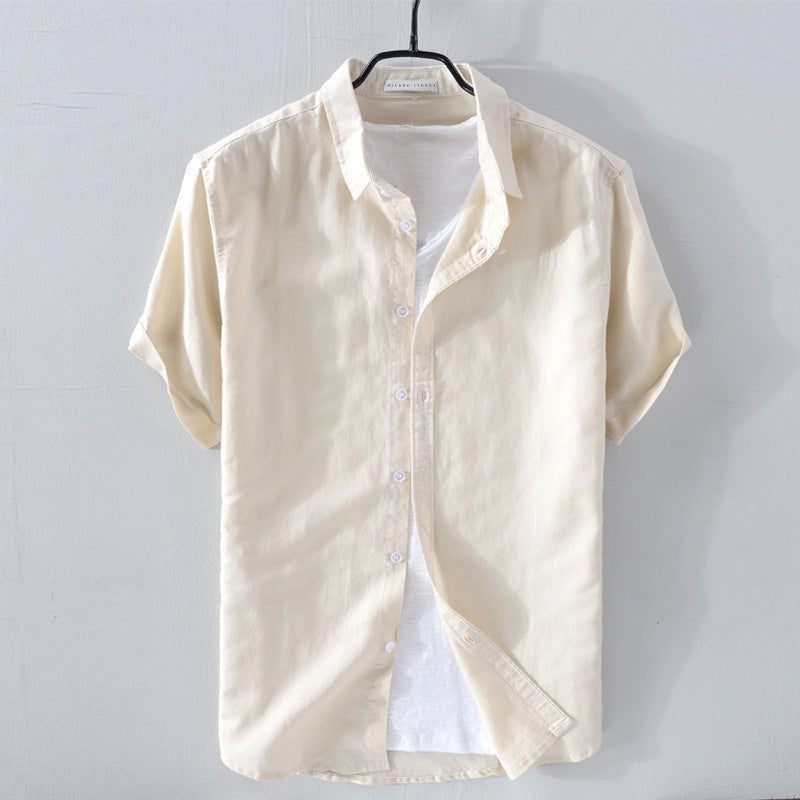 BRIAN™ | Men's Linen-Cotton Short-Sleeve Shirt