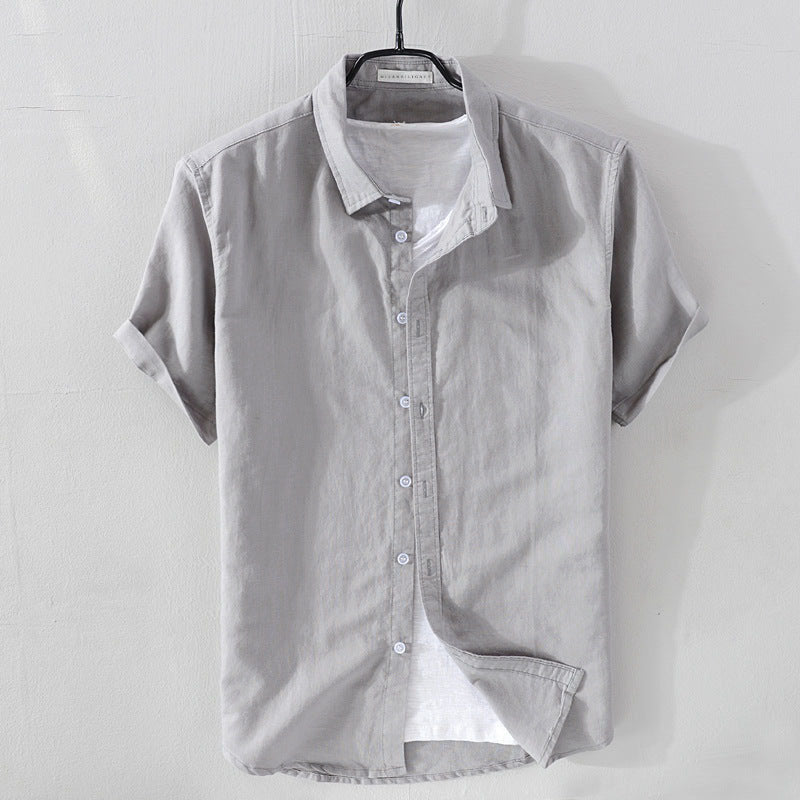 BRIAN™ | Men's Linen-Cotton Short-Sleeve Shirt