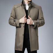 BRIAN™ | Men's Stand Collar Zip-Front Business Coat