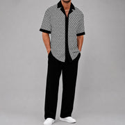 BRAIN™ | Men's Geometric Two-Piece Set