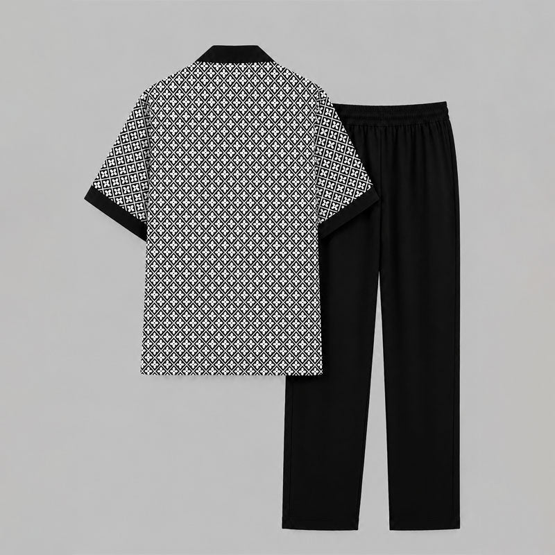 BRAIN™ | Men's Geometric Two-Piece Set