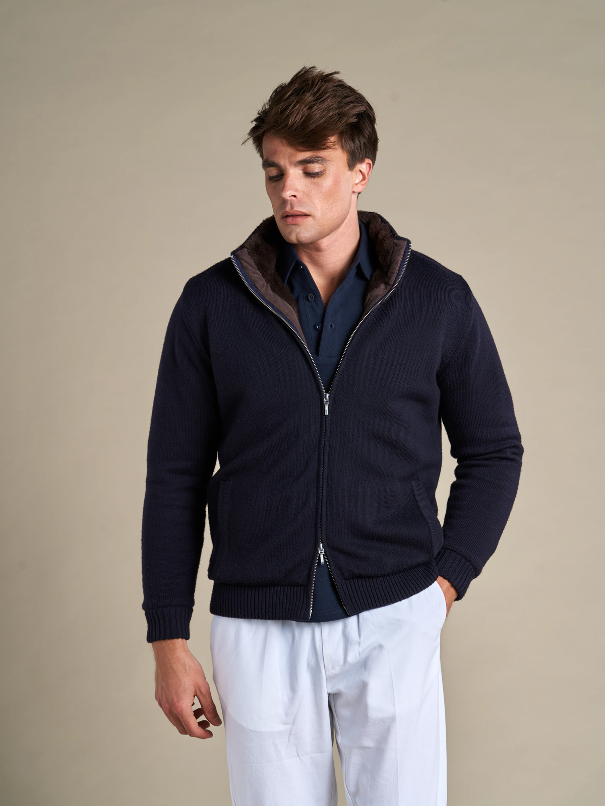 BRIAN™ | Full Fur Lined Cardigan