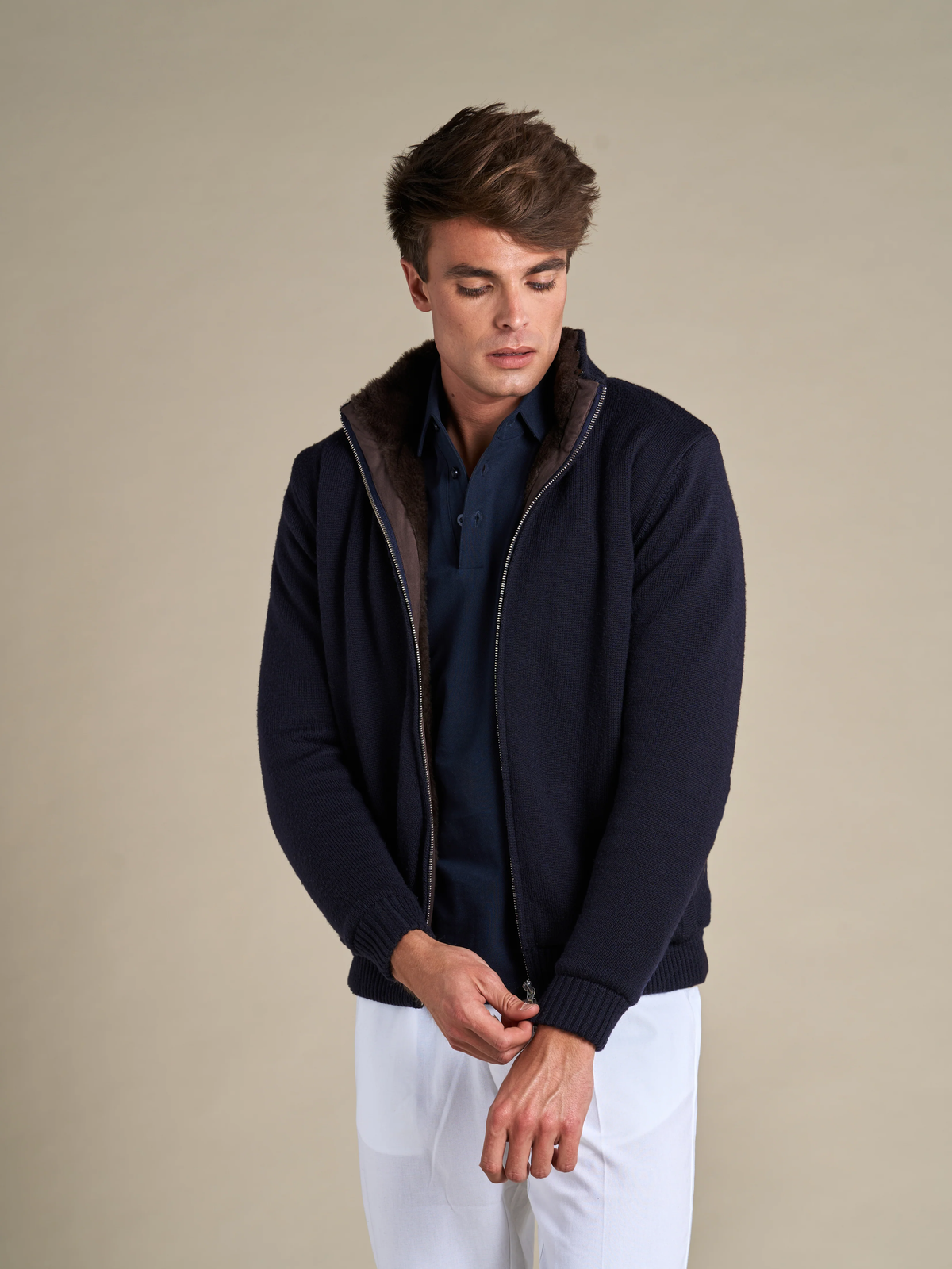 BRIAN™ | Full Fur Lined Cardigan