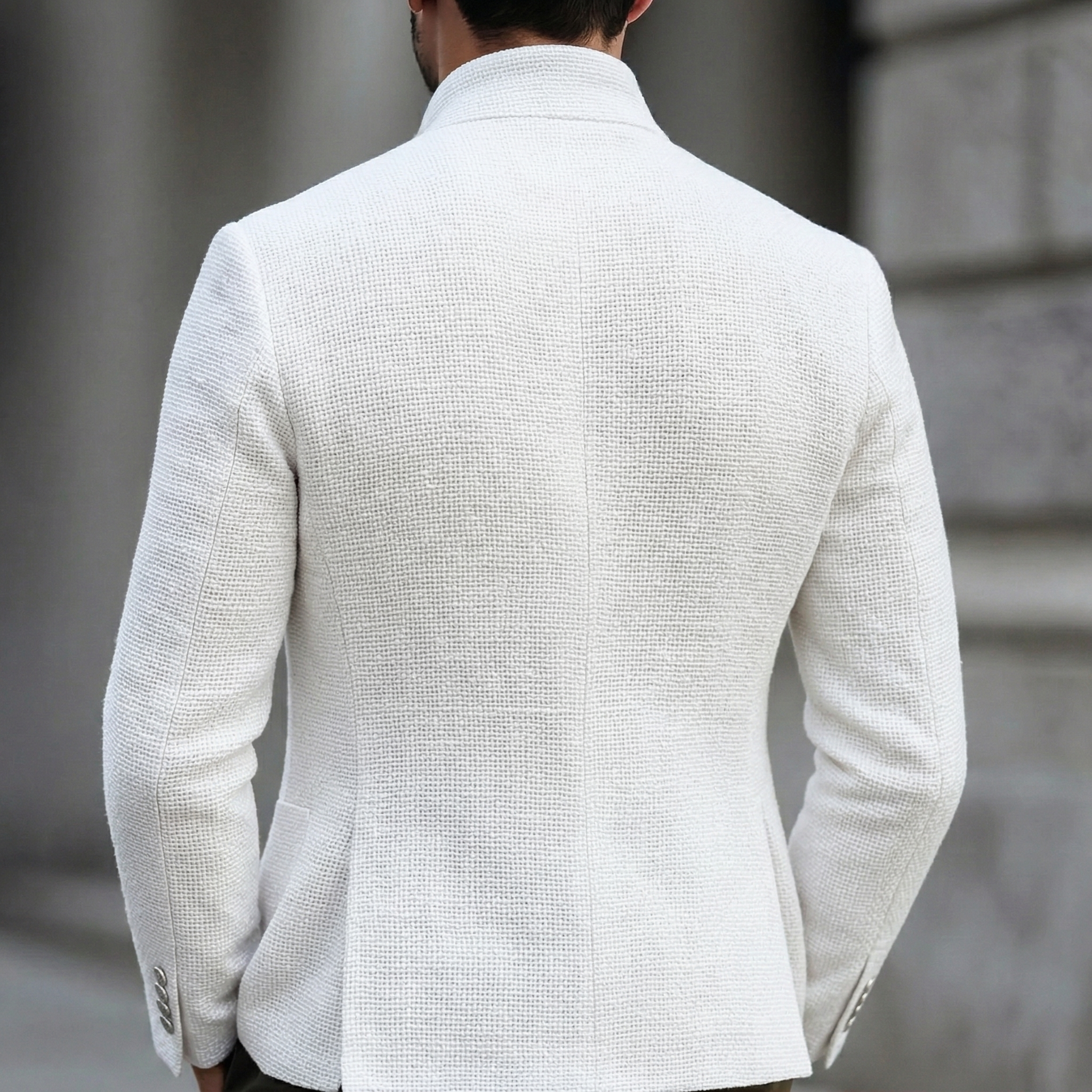 BRAIN™ | Men's Gold-Button Knit Blazer