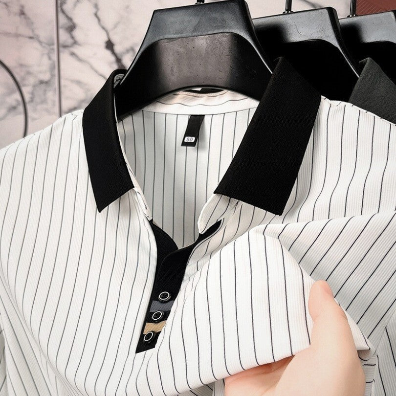 BRAIN™ | REFINED STRIPED POLO