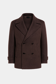 BRIAN™ | Brown Wool Peacoat