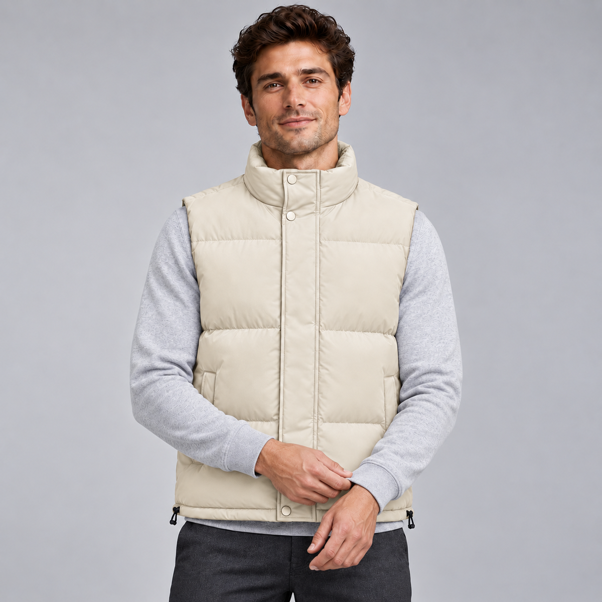BRIAN™ | Montarello Men's Lightweight Quilted Zip-Front Vest