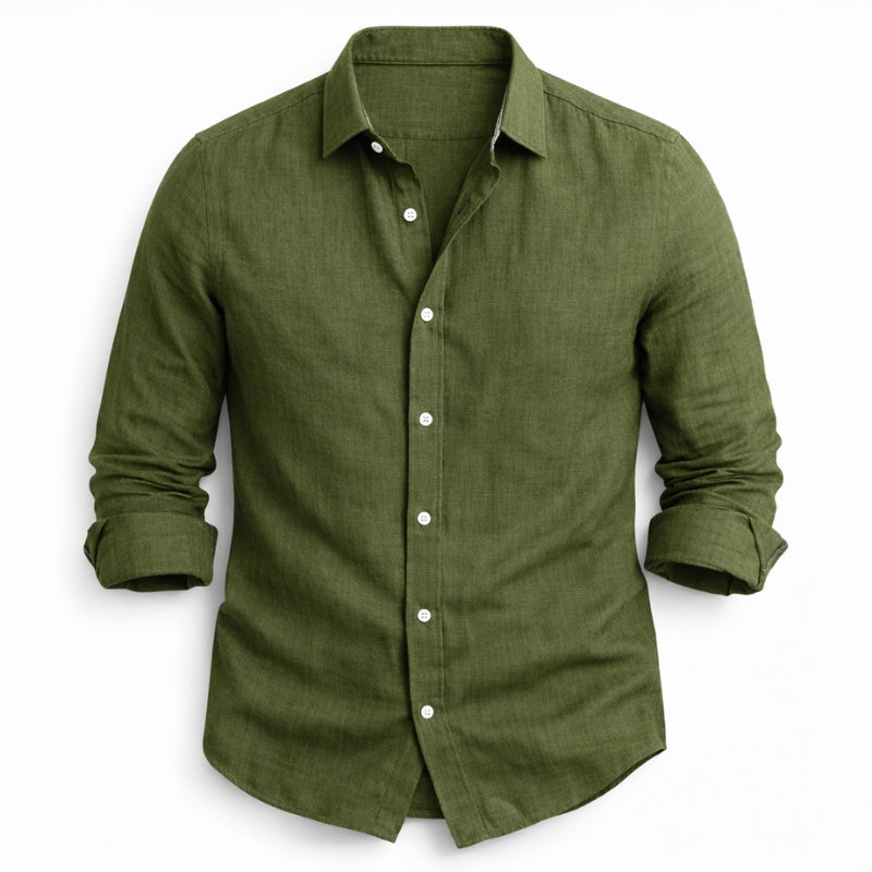 BRAIN™ | Men's Cotton-Linen Longsleeve