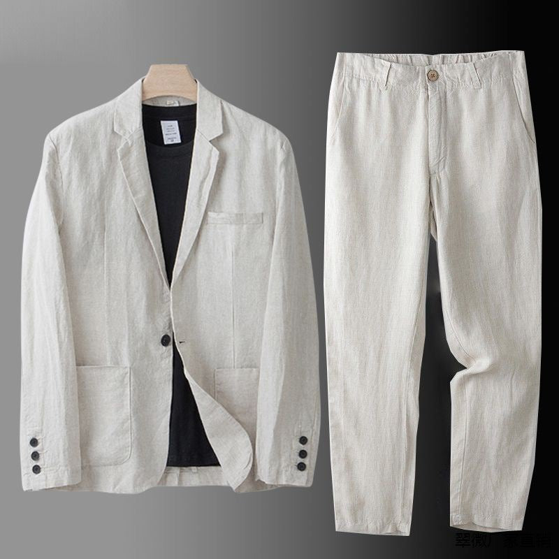 BRAIN™ | Men's Linen-Cotton Suit