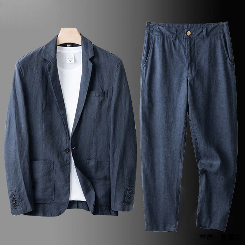BRAIN™ | Men's Linen-Cotton Suit