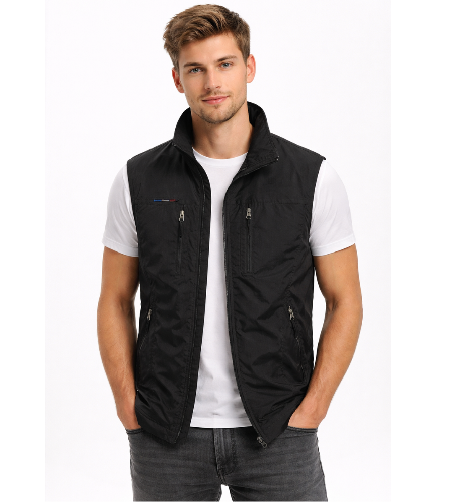 BRAIN™ | Men's Nylon Zip Vest