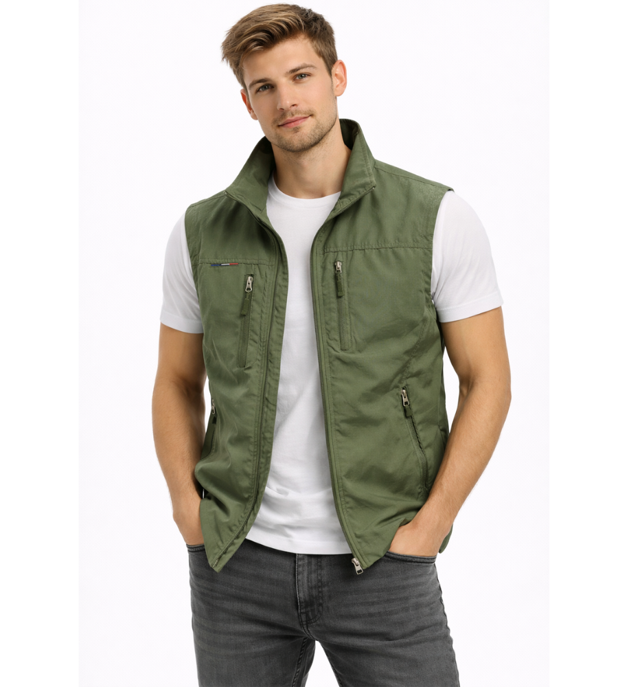 BRAIN™ | Men's Nylon Zip Vest