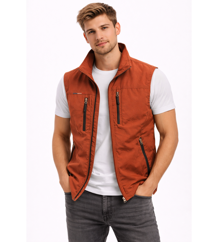 BRAIN™ | Men's Nylon Zip Vest