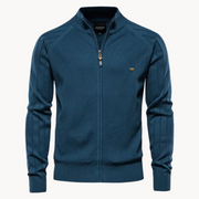 BRIAN™ | Zip-Up Knit Jacket