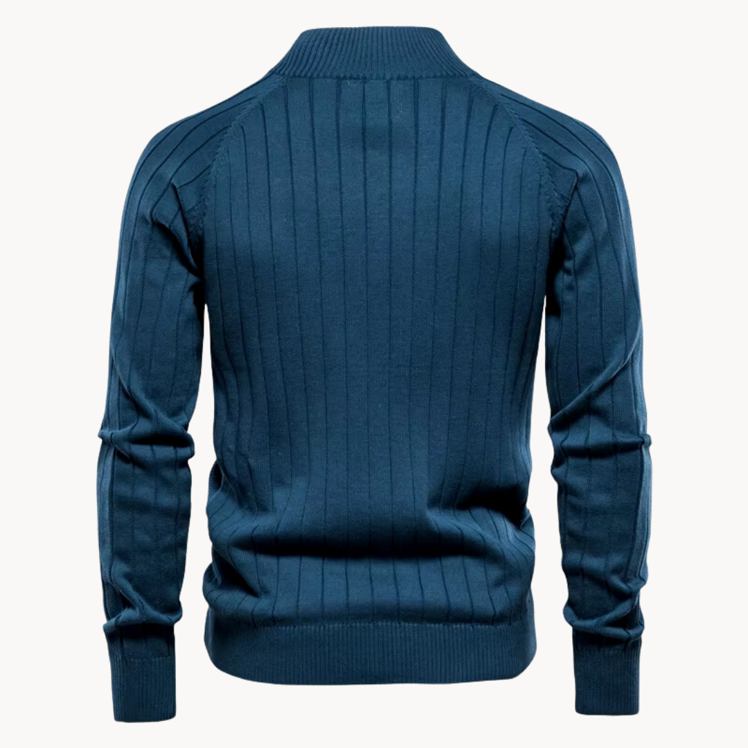 BRIAN™ | Zip-Up Knit Jacket