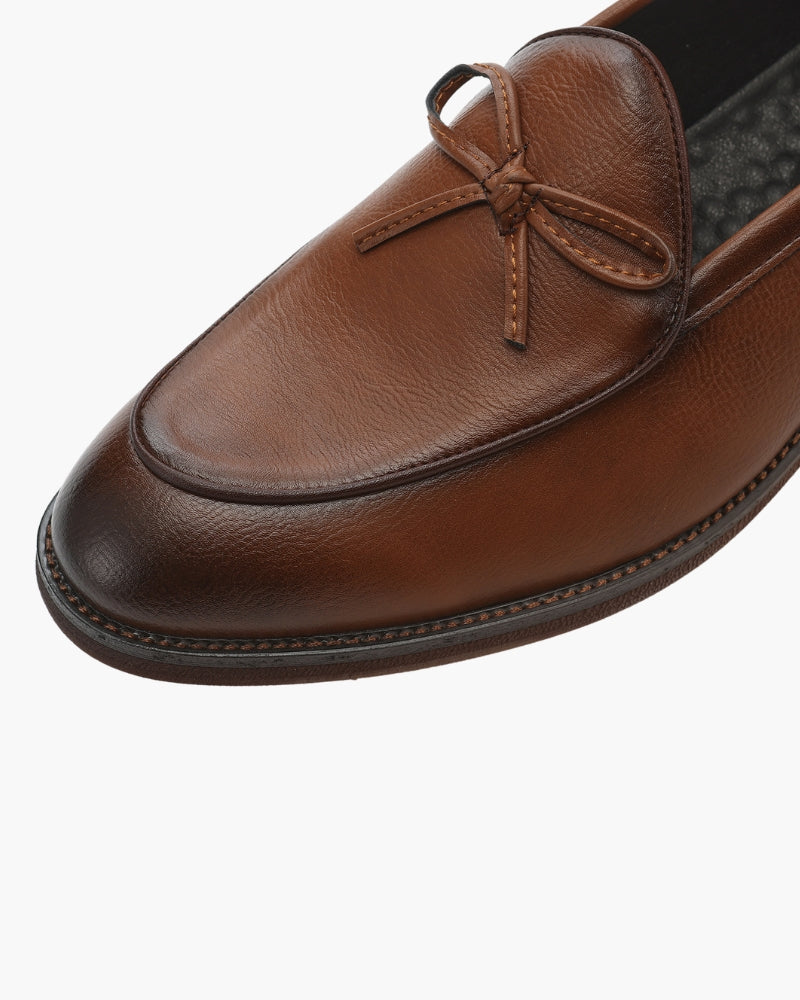 BRIAN™ | Leather Lace-Detail Loafers