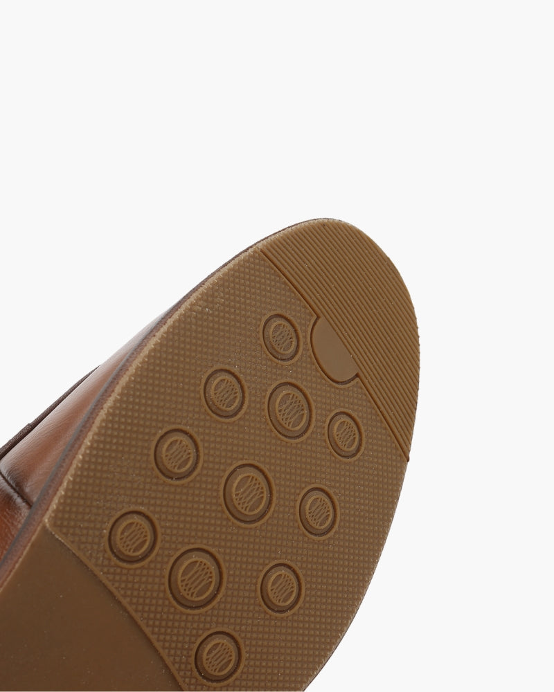 BRIAN™ | Leather Lace-Detail Loafers