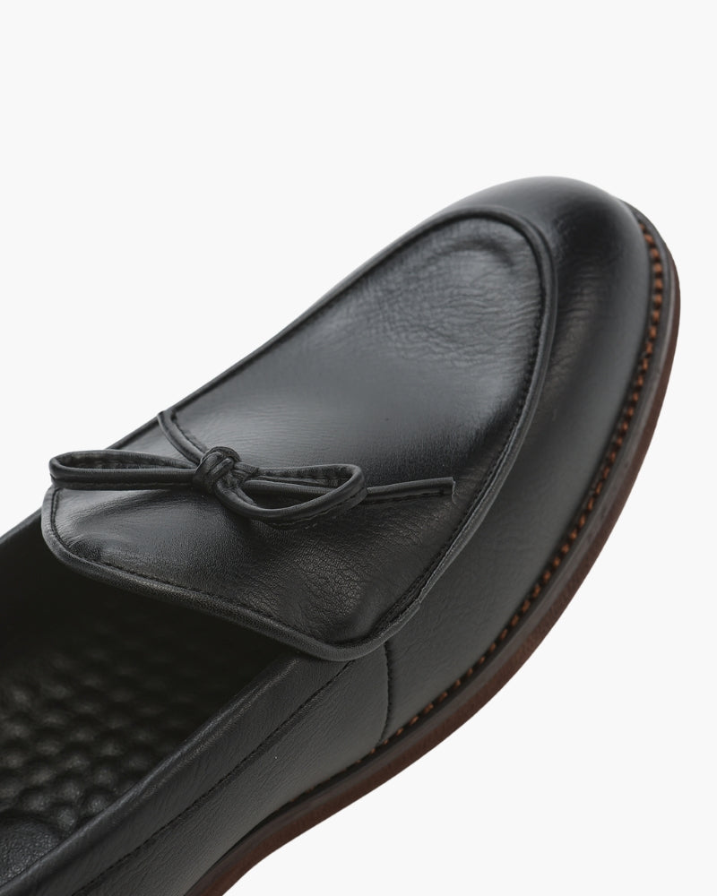 BRIAN™ | Leather Lace-Detail Loafers