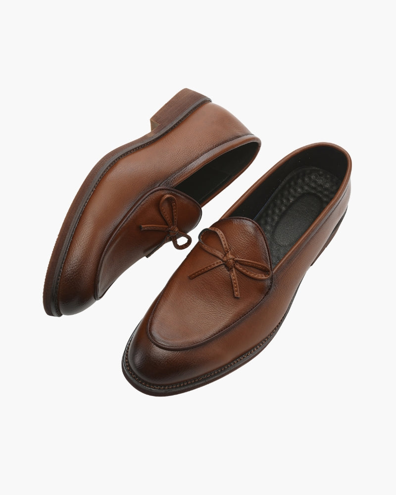 BRIAN™ | Leather Lace-Detail Loafers