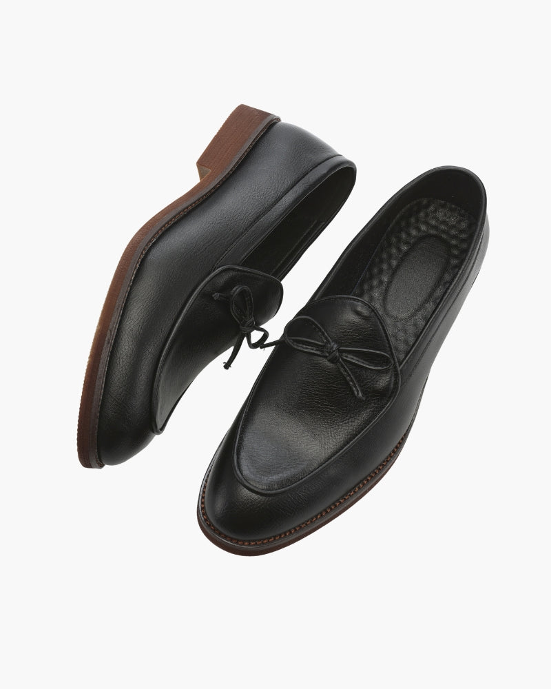 BRIAN™ | Leather Lace-Detail Loafers