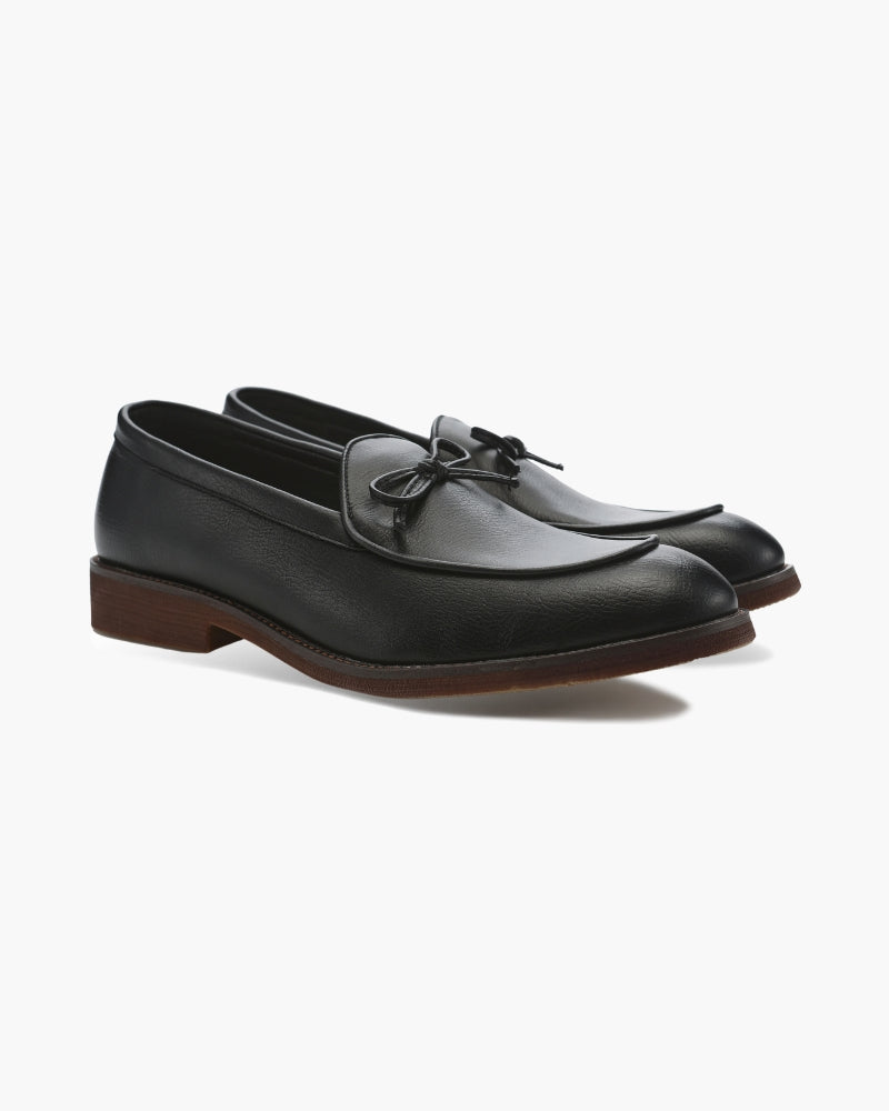 BRIAN™ | Leather Lace-Detail Loafers