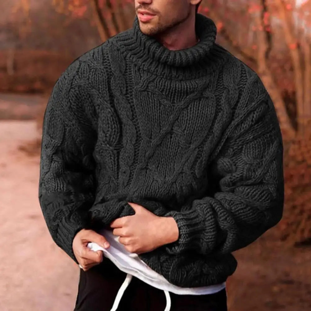 BRIAN™ | Andreas Thick-Knit Turtleneck Sweater for Winter