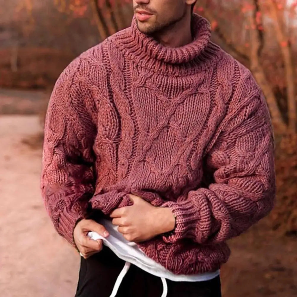 BRIAN™ | Andreas Thick-Knit Turtleneck Sweater for Winter