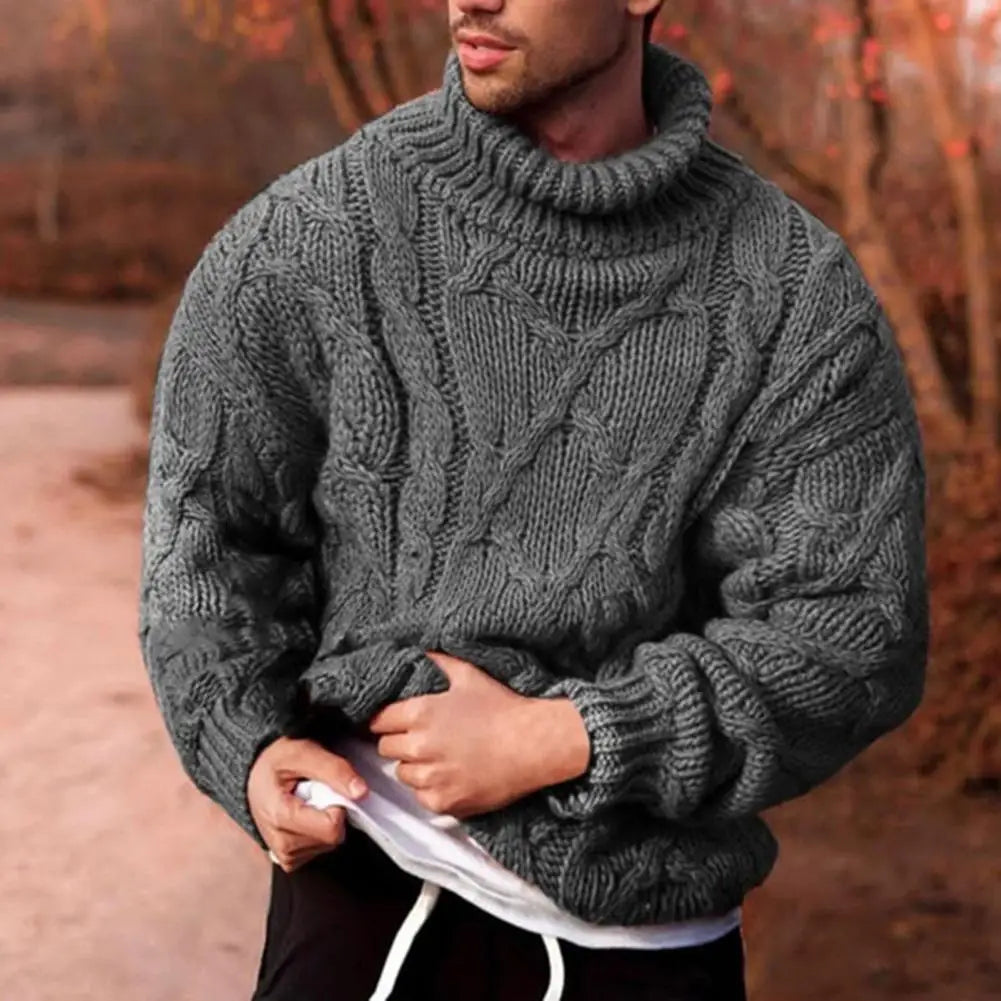 BRIAN™ | Andreas Thick-Knit Turtleneck Sweater for Winter