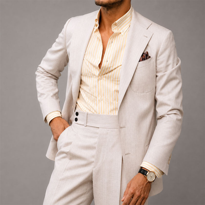 BRAIN™ | Men's Two-Piece Linen Suit