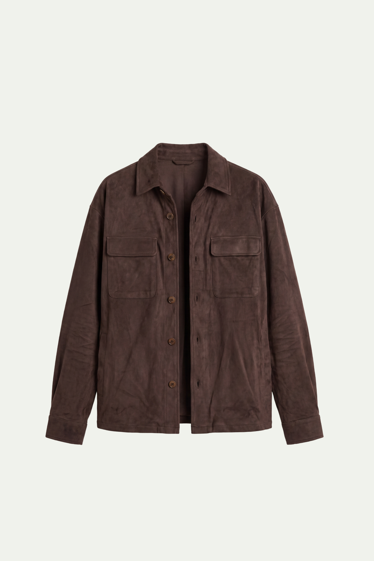 BRIAN™ | Mirsino Suede Overshirt | Coffee