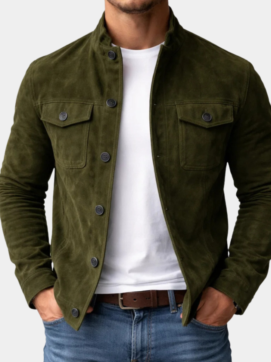 BRIAN™ | Men's Rugged Suede Field Jacket