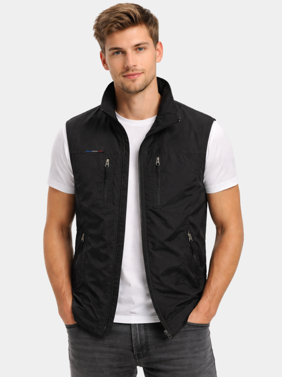 BRAIN™ | Men's Nylon Zip Vest