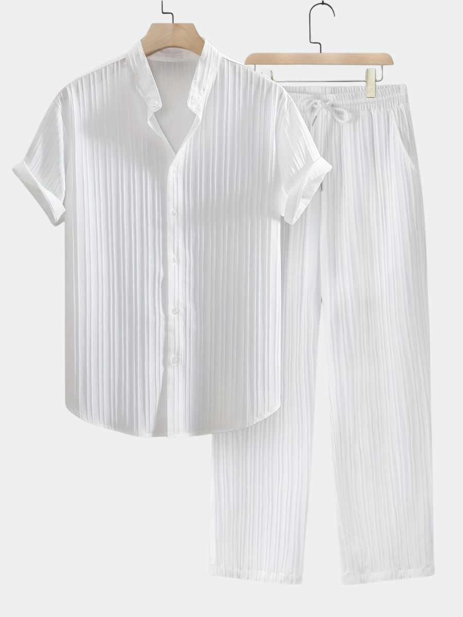 BRAIN™ | Men's Ribbed Fabric Co-Ord Set