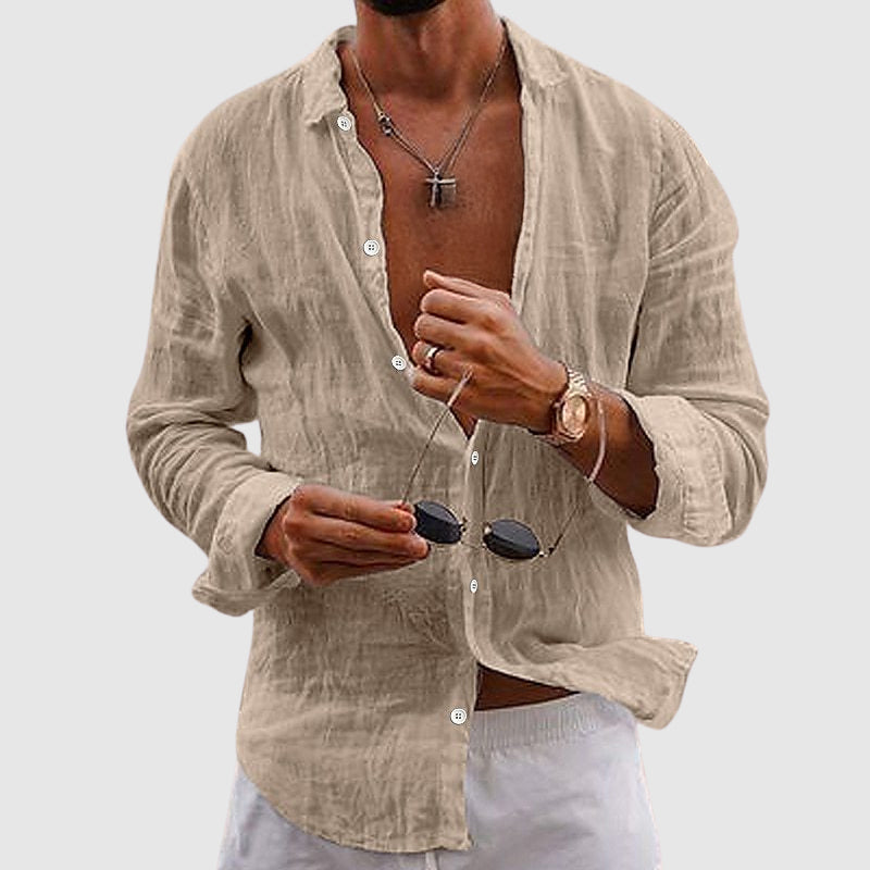 BRIAN™ | Button-Down Linen Shirt