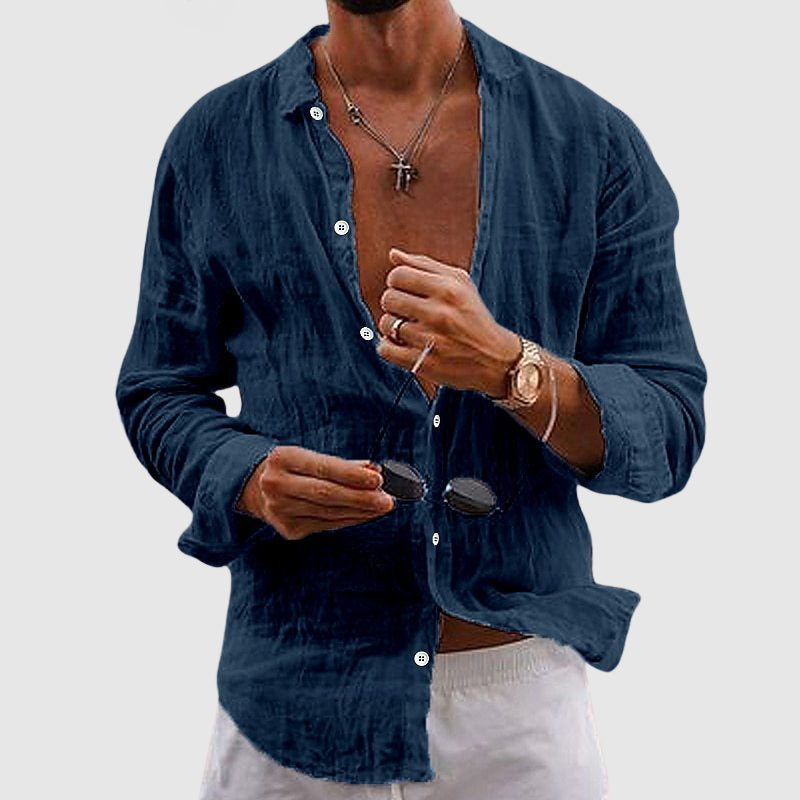 BRIAN™ | Button-Down Linen Shirt