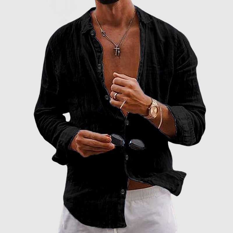 BRIAN™ | Button-Down Linen Shirt