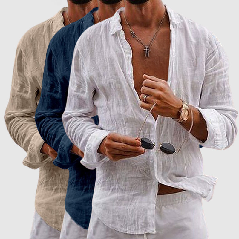 BRIAN™ | Button-Down Linen Shirt