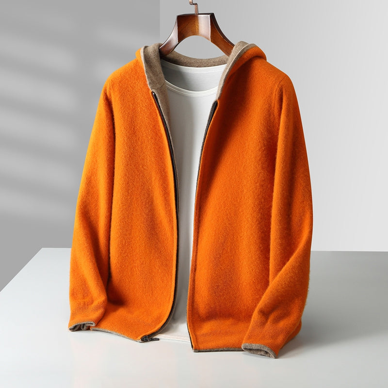 BRIAN™ | Napoli Reversible Cashmere Hoodie
